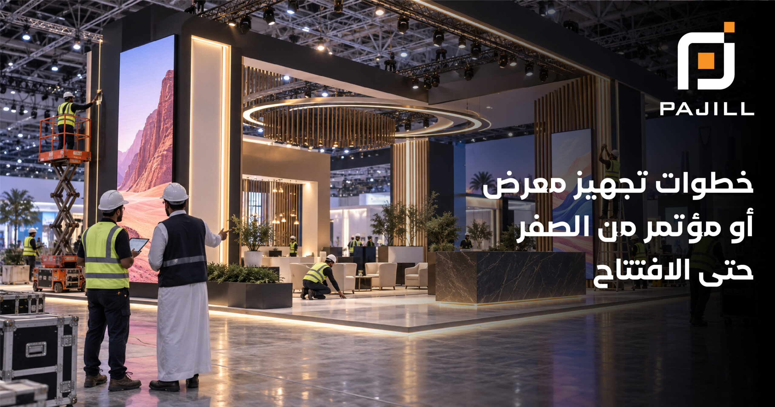 خطوات تجهيز معرض أو مؤتمر من الصفر حتى الافتتاح